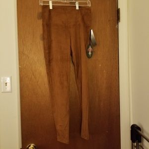 Athena Marie Brown Suede Leggings